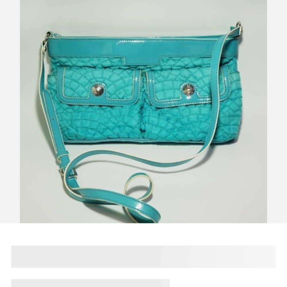 Vera Bradley Aqua Quilted Crossbody Bag